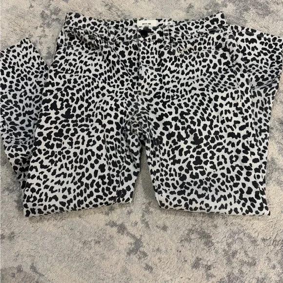 Miss Me "WILD LIFE ANKLE SKINNY JEAN" Mid-Rise LEOPARD SKINNY JEANS size 29 - Picture 4 of 8